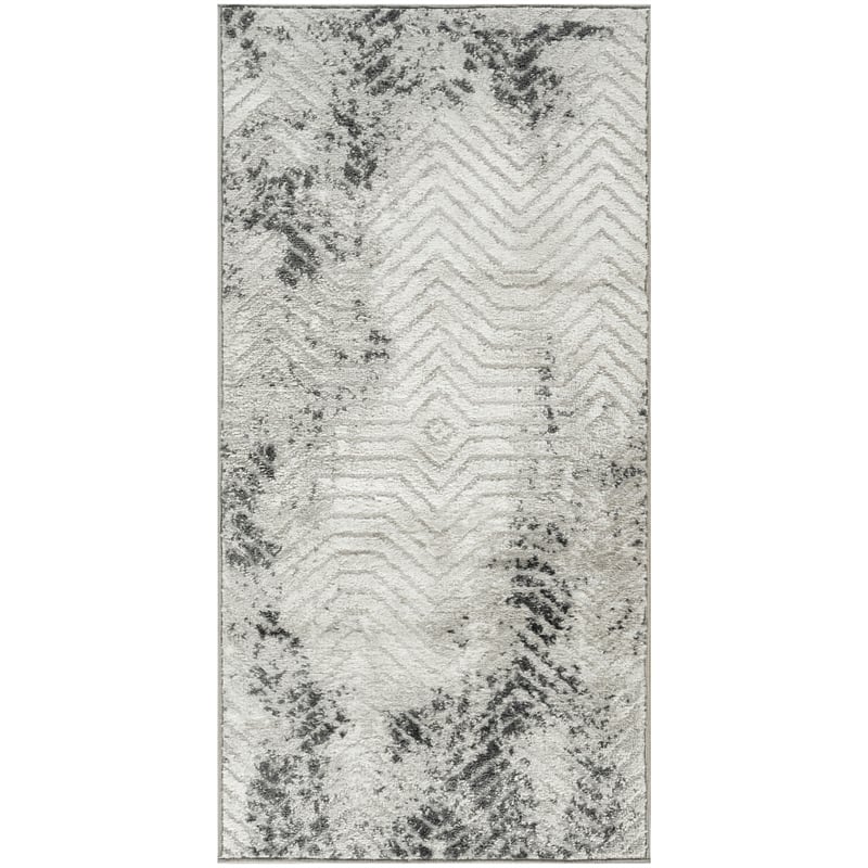 Nourison Home Dekor 2' x 4' Polyester Gray Charcoal Area Rug