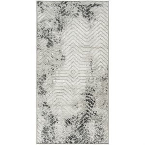 Nourison Home Dekor 2' x 4' Polyester Gray Charcoal Area Rug