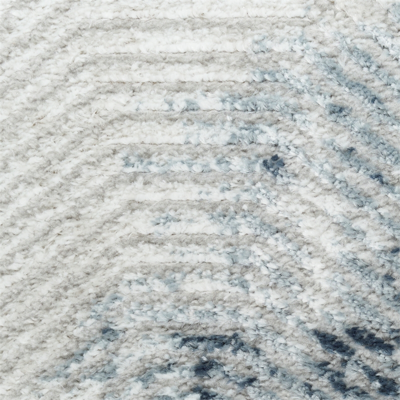 Nourison Home Dekor 2' x 4' Polyester Grey Navy Area Rug