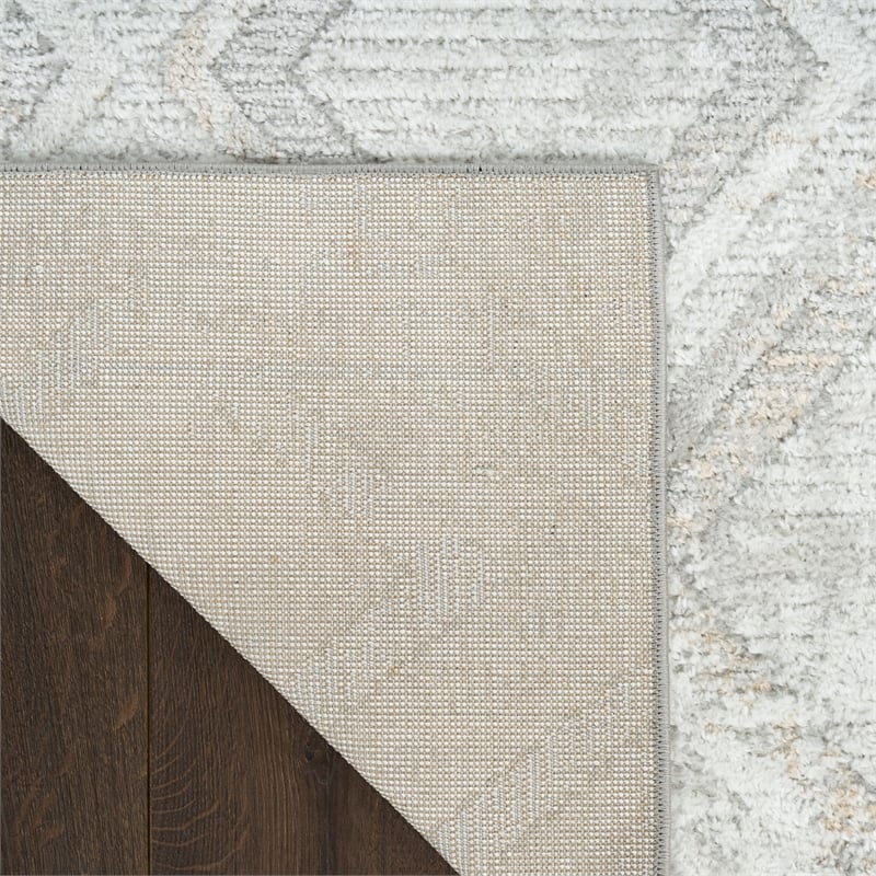 Nourison Home Dekor 2' x 4' Polyester Grey Area Rug
