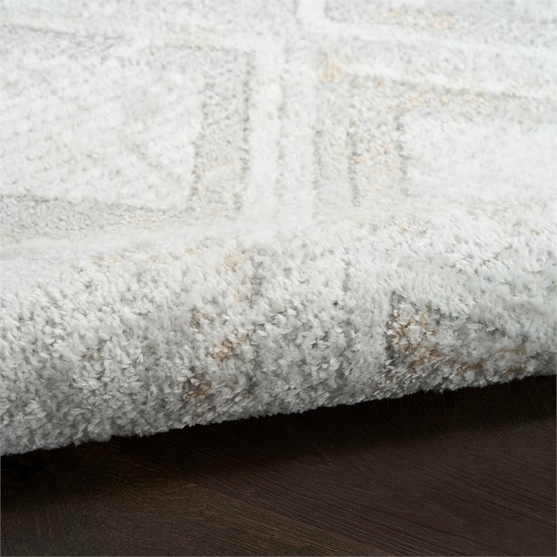 Nourison Home Dekor 2' x 4' Polyester Grey Area Rug