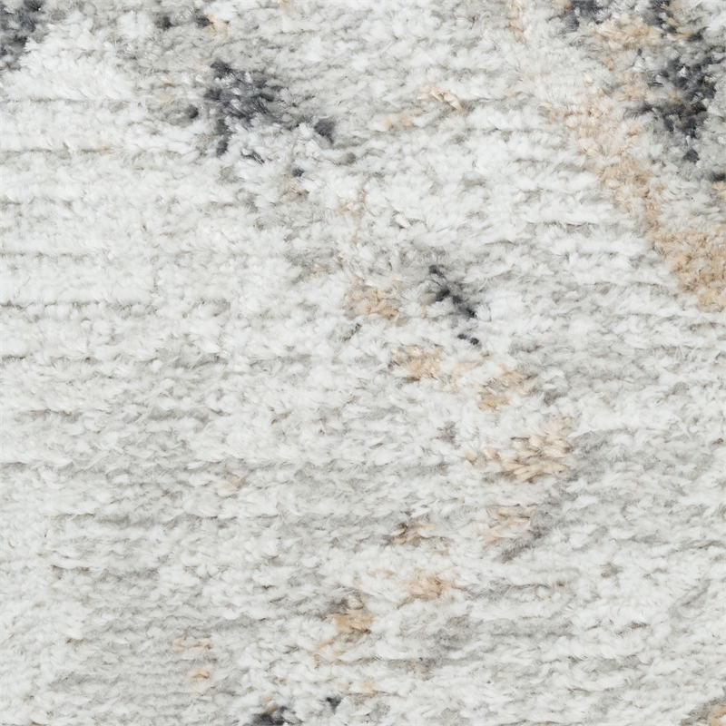 Nourison Home Dekor 2' x 4' Polyester Grey Charcoal Area Rug