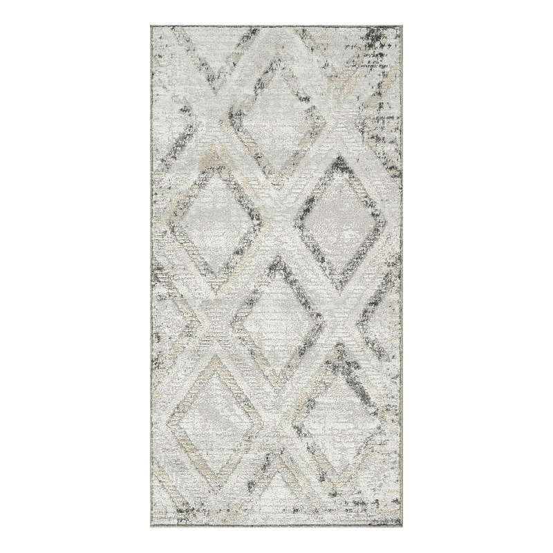 Nourison Home Dekor 2' x 4' Polyester Grey Charcoal Area Rug