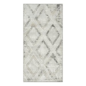 Nourison Home Dekor 2' x 4' Polyester Grey Charcoal Area Rug