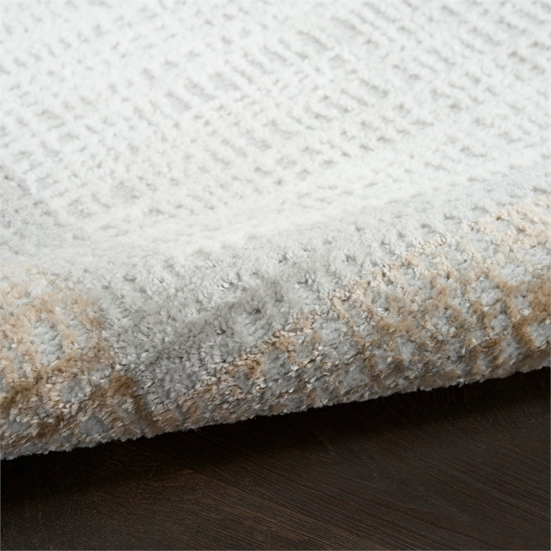 Nourison Home Dekor 2' x 4' Polyester Grey Area Rug