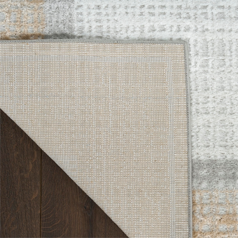 Nourison Home Dekor 2' x 4' Polyester Grey Area Rug