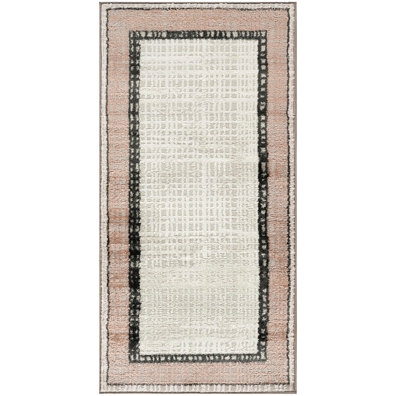 Nourison Home Dekor 2' x 4' Polyester Grey Charcoal Area Rug