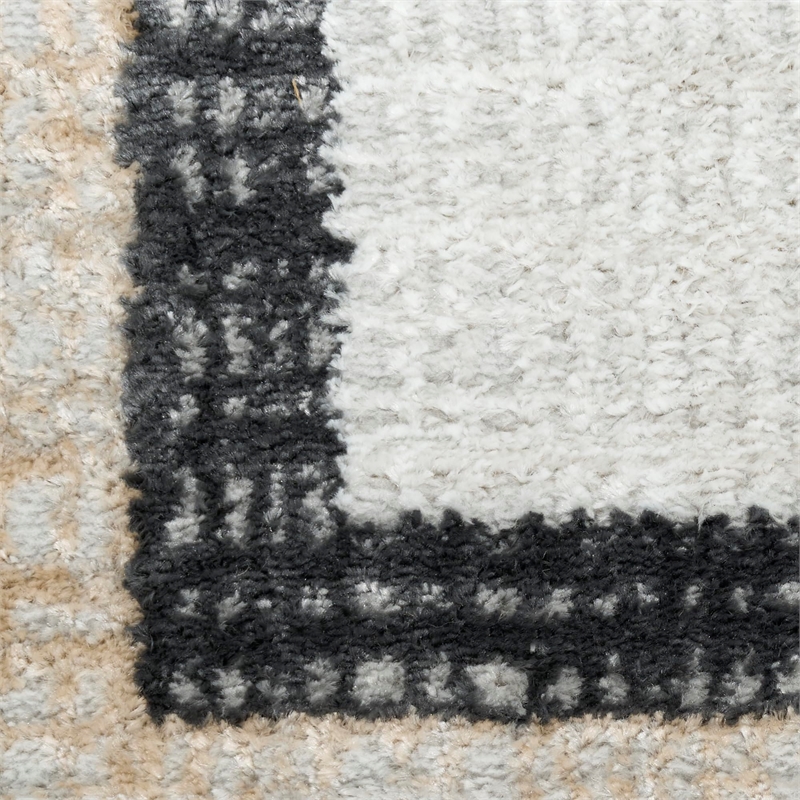 Nourison Home Dekor 2' x 4' Polyester Grey Charcoal Area Rug