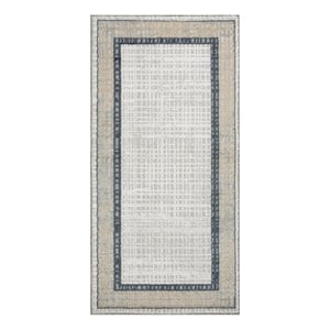 Nourison Home Dekor 2' x 4' Polyester Grey Navy Area Rug