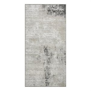 Nourison Home Dekor 2' x 4' Polyester Grey Charcoal Area Rug