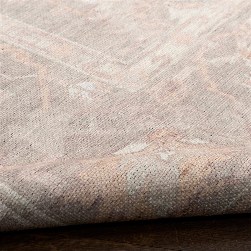 Nourison Home Vintage Washables 8' x 10' Polyester Grey Area Rug