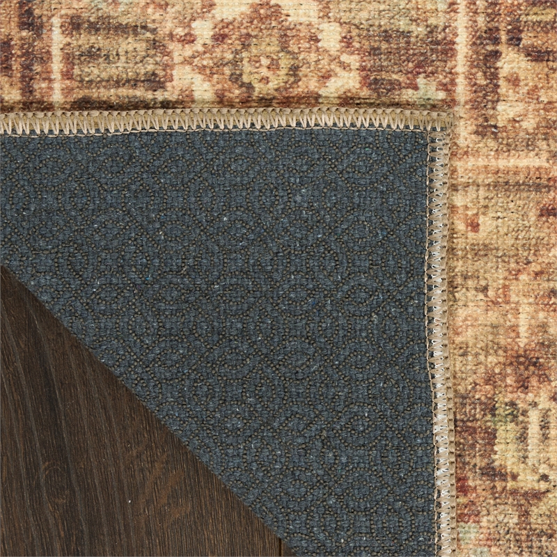 Nourison Home Vintage Washables 8' x 10' Polyester Gold Area Rug