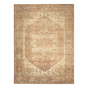 Nourison Home Vintage Washables 8' x 10' Polyester Gold Area Rug