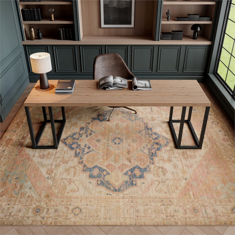 Nourison Home Vintage Washables 8' x 10' Polyester Multicolor Area Rug