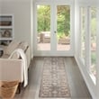 Nourison Home Heirloom Blend 10' Runner Polyester Charcoal Multicolor Area Rug