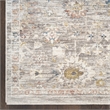 Nourison Home Heirloom Blend 10' Runner Polyester Gray Area Rug
