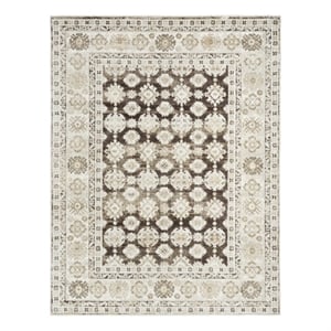 Nourison Home Dekor 4' x 6' Polyester Ivory Brown Area Rug
