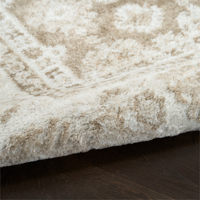 Nourison Home Dekor 2' x 4' Polyester Ivory Taupe Area Rug