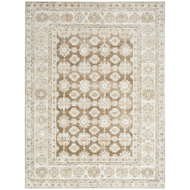 Nourison Home Dekor 4' x 6' Polyester Ivory Taupe Area Rug