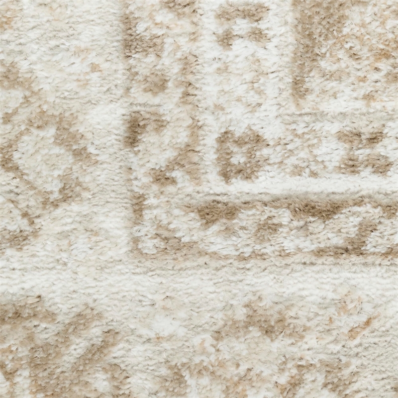 Nourison Home Dekor 4' x 6' Polyester Ivory Taupe Area Rug