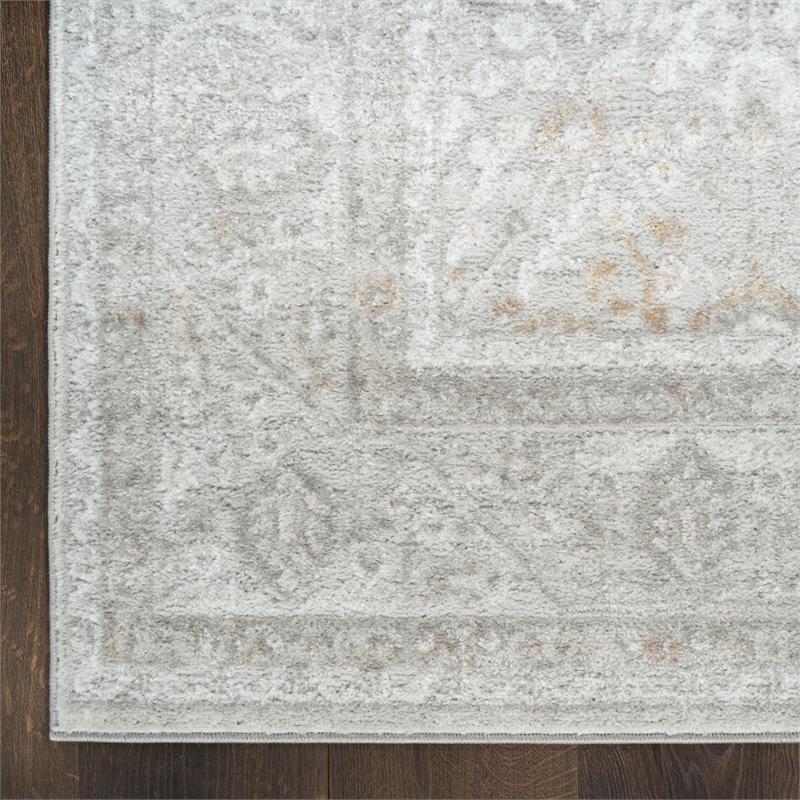 Nourison Home Dekor 4' x 6' Polyester Grey Area Rug