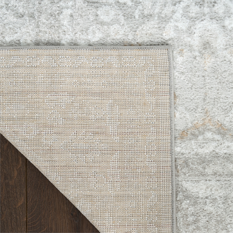 Nourison Home Dekor 4' x 6' Polyester Grey Area Rug