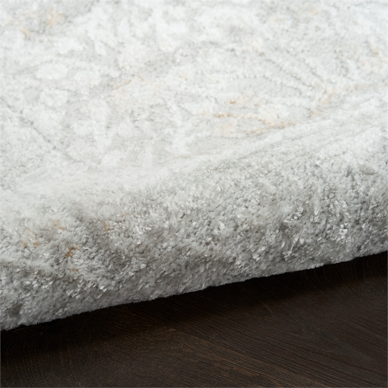 Nourison Home Dekor 4' x 6' Polyester Grey Area Rug