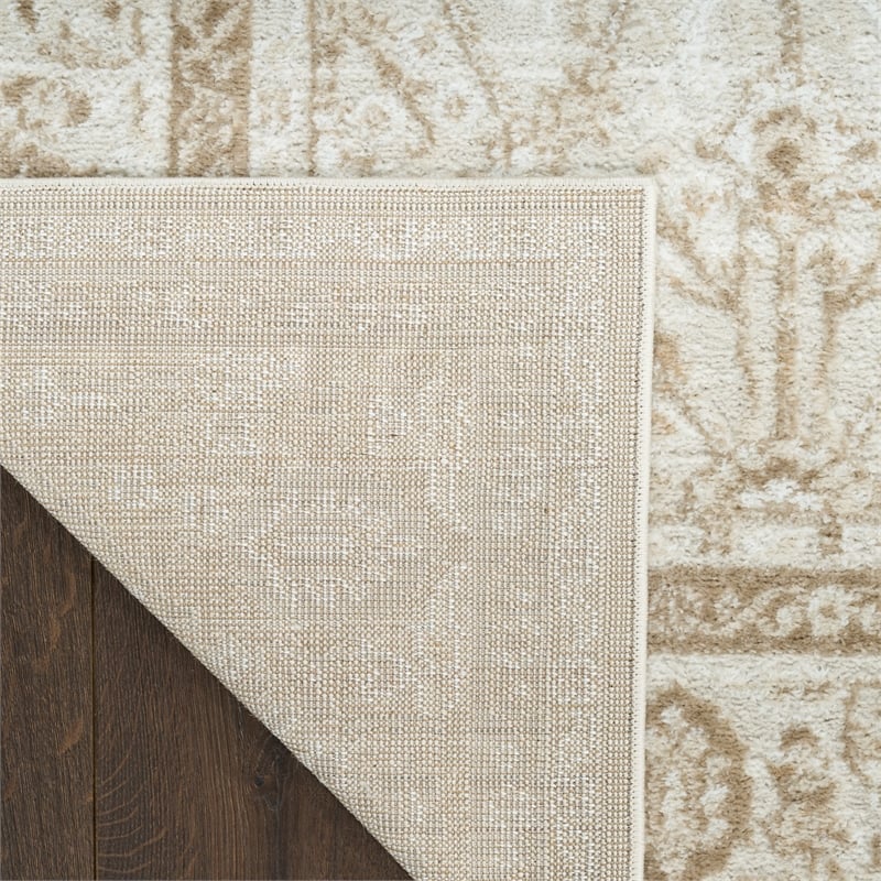 Nourison Home Dekor 2' x 4' Polyester Ivory Taupe Area Rug