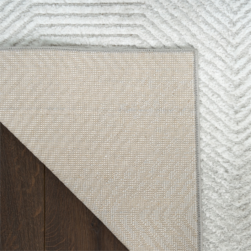 Nourison Home Dekor 4' x 6' Polyester Grey Area Rug