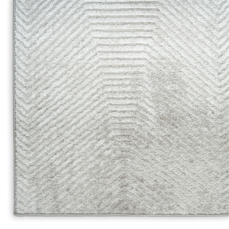 Nourison Home Dekor 4' x 6' Polyester Grey Area Rug