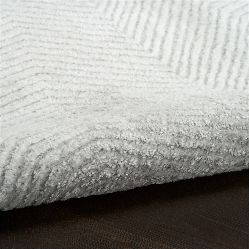 Nourison Home Dekor 4' x 6' Polyester Grey Area Rug