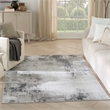 Nourison Home Dekor 4' x 6' Polyester Grey Charcoal Area Rug