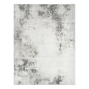 Nourison Home Dekor 4' x 6' Polyester Grey Charcoal Area Rug