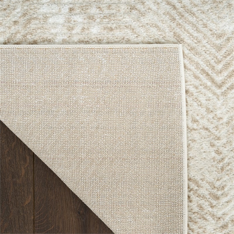 Nourison Home Dekor 2' x 4' Polyester Ivory Taupe Area Rug