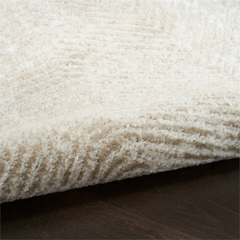 Nourison Home Dekor 2' x 4' Polyester Ivory Taupe Area Rug