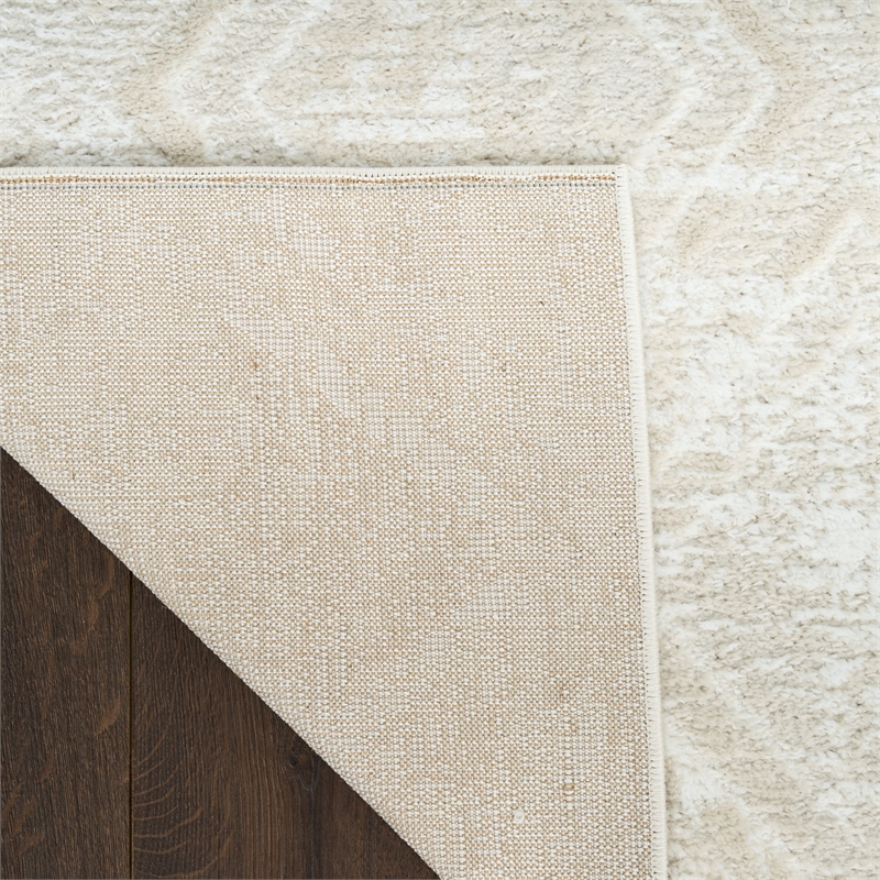 Nourison Home Dekor 4' x 6' Polyester Beige Area Rug