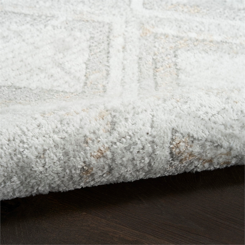 Nourison Home Dekor 4' x 6' Polyester Grey Area Rug