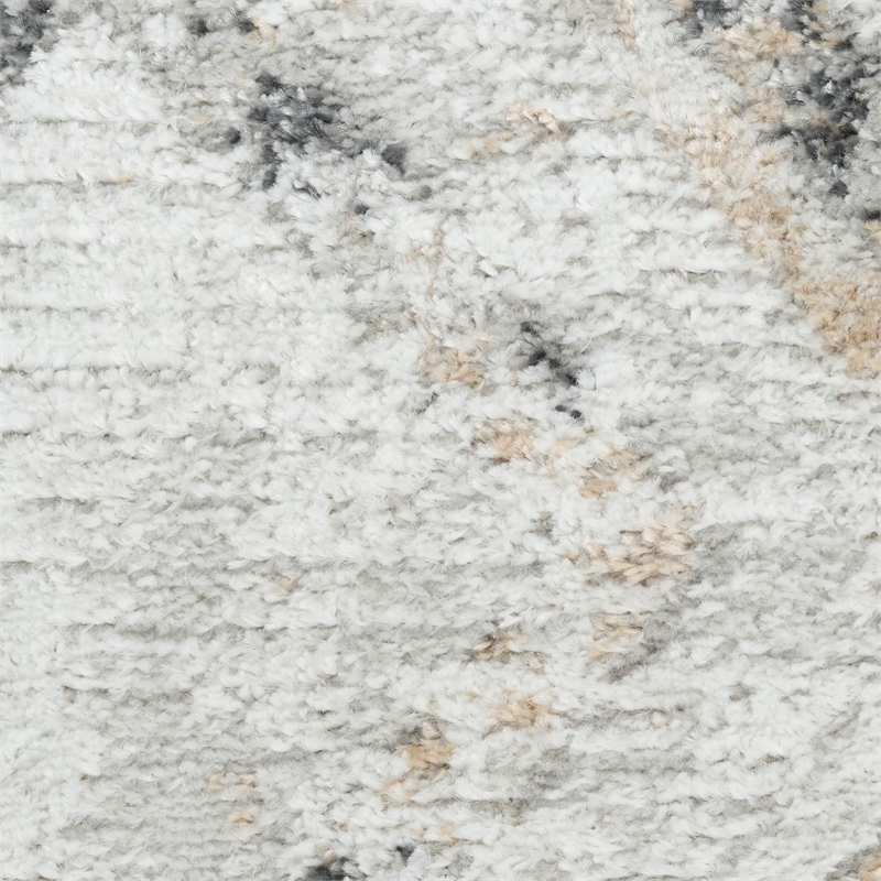 Nourison Home Dekor 4' x 6' Polyester Grey Charcoal Area Rug