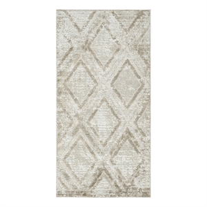 Nourison Home Dekor 2' x 4' Polyester Ivory Taupe Area Rug