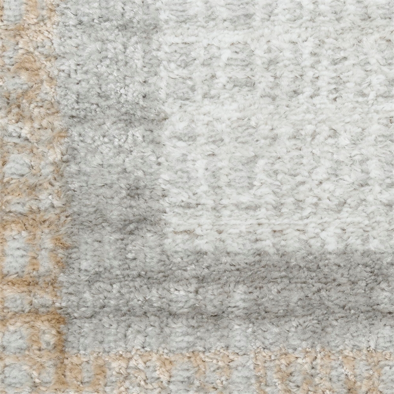 Nourison Home Dekor 4' x 6' Polyester Grey Area Rug