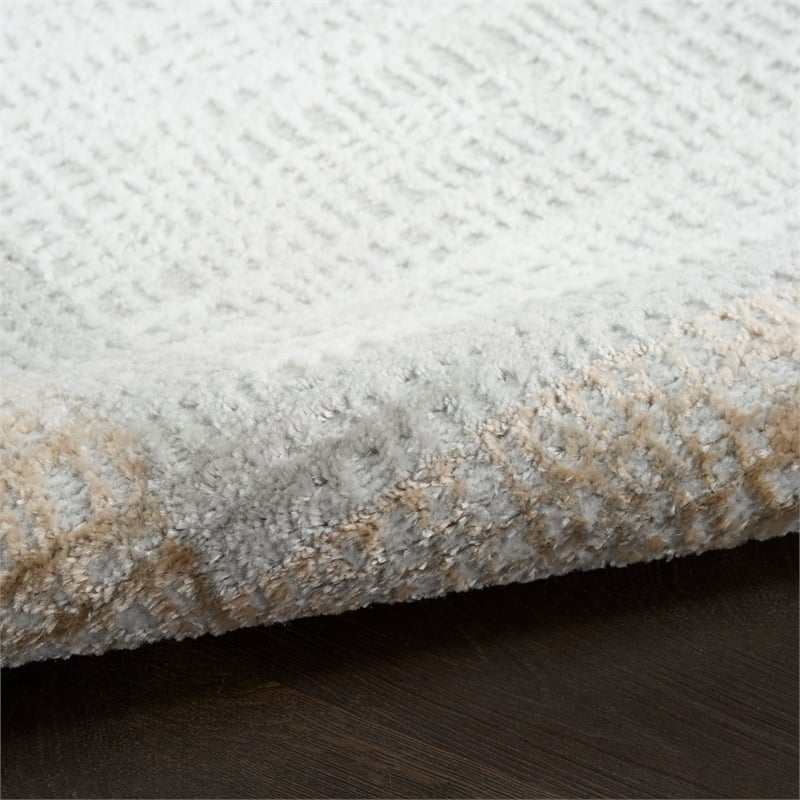 Nourison Home Dekor 4' x 6' Polyester Grey Area Rug