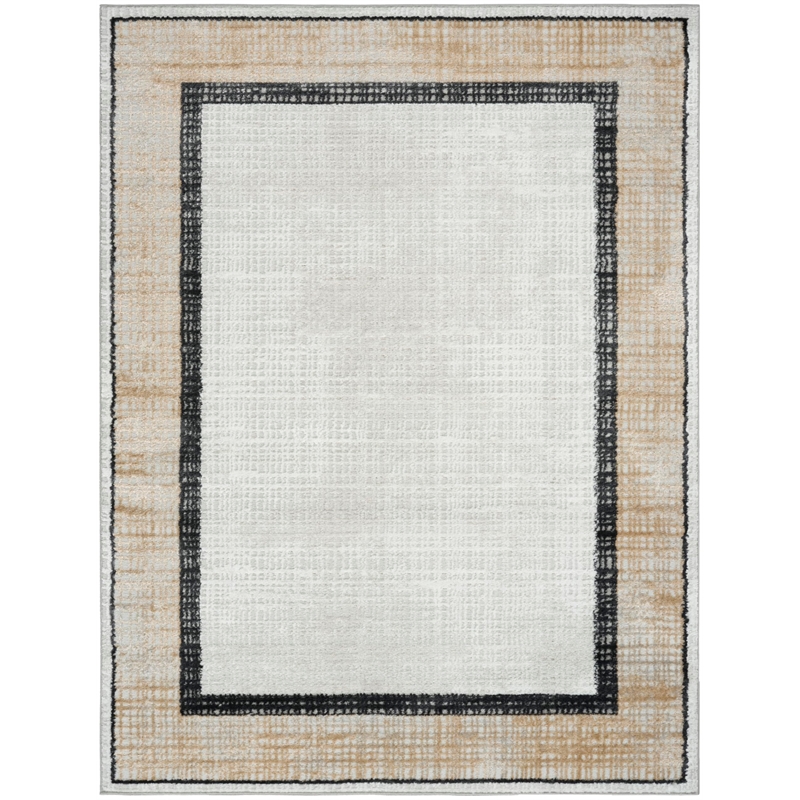 Nourison Home Dekor 4' x 6' Polyester Grey Charcoal Area Rug