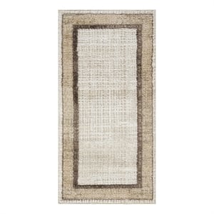 Nourison Home Dekor 2' x 4' Polyester Ivory Brown Area Rug