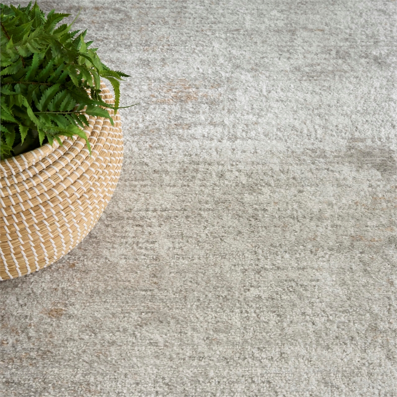 Nourison Home Dekor 4' x 6' Polyester Grey Area Rug