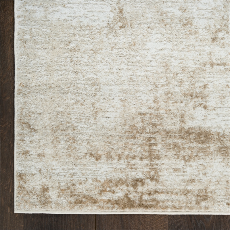Nourison Home Dekor 2' x 4' Polyester Ivory Taupe Area Rug