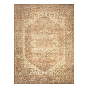 Nourison Home Vintage Washables 9' x 12' Polyester Gold Area Rug