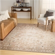 Nourison Home Vintage Washables 9' x 12' Polyester Beige Area Rug