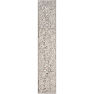 Nourison Home Heirloom Blend 10' Runner Polyester Ivory Multicolor Area Rug