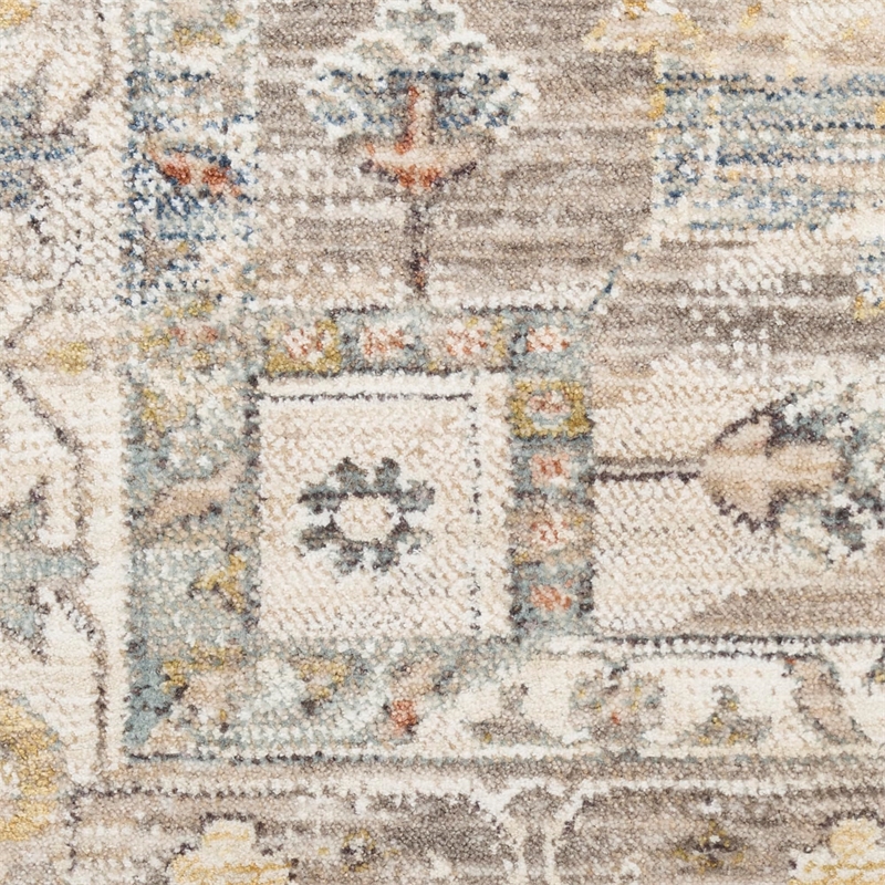 Nourison Home Heirloom Blend 5' x 8' Polyester Ivory Multicolor Area Rug