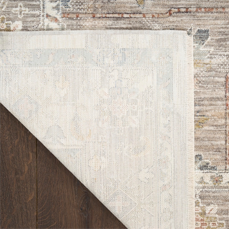 Nourison Home Heirloom Blend 5' x 8' Polyester Ivory Multicolor Area Rug